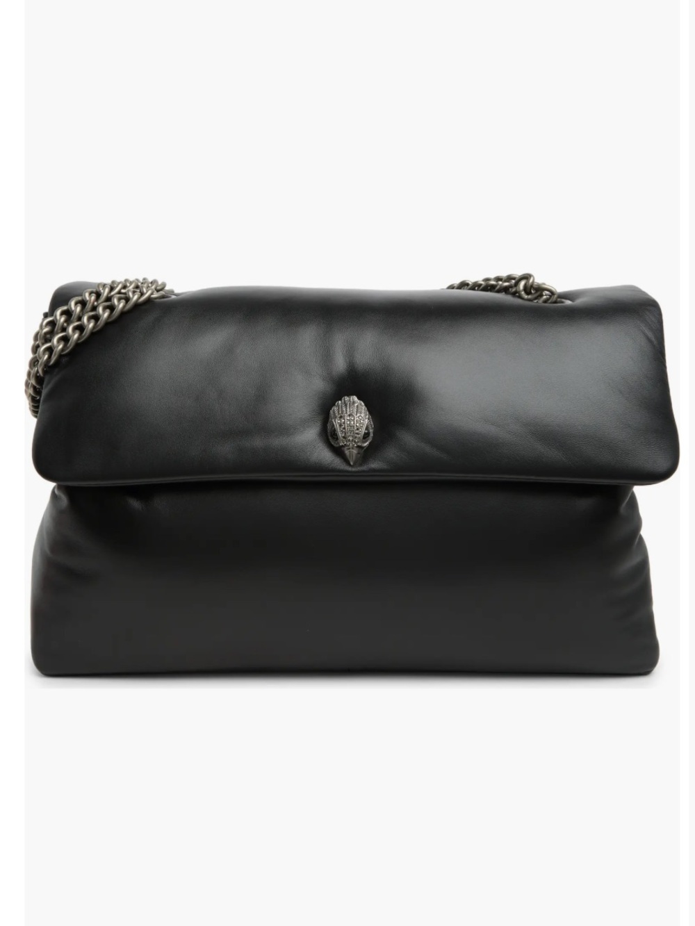 Kurt Geiger Kew Black Leather Shoulder and Crossbody Bag NWT XXL size